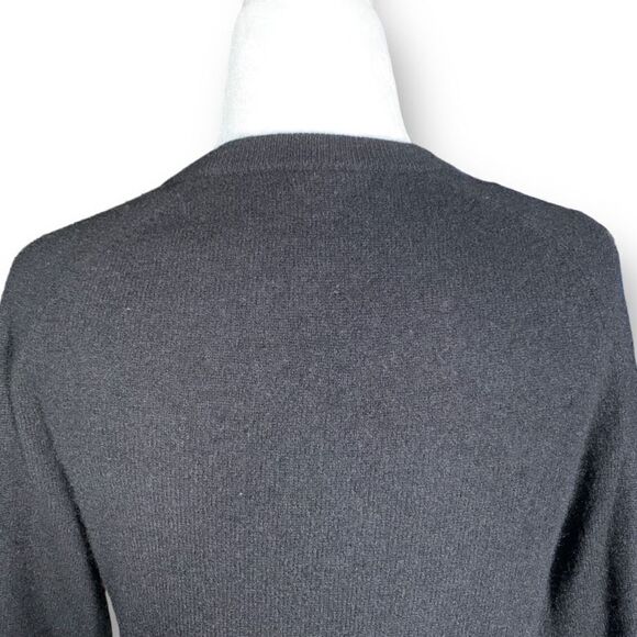 Equipment Sloane Cashmere Sweater Black Neutral Knit Pullover Crewneck Top XS - Picture 6 of 10